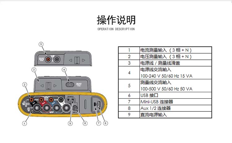 福禄克Fluke-1734手持式三相功率计操作说明