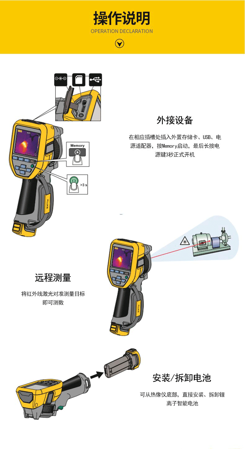 福禄克Fluke-TiS20+/TiS20+ MAX 手持式红外热像仪操作说明